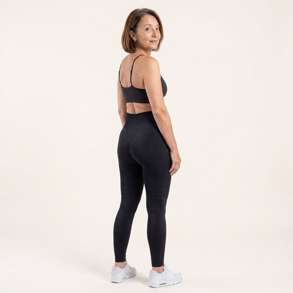 Le legging galbant de la ménopause vu de dos