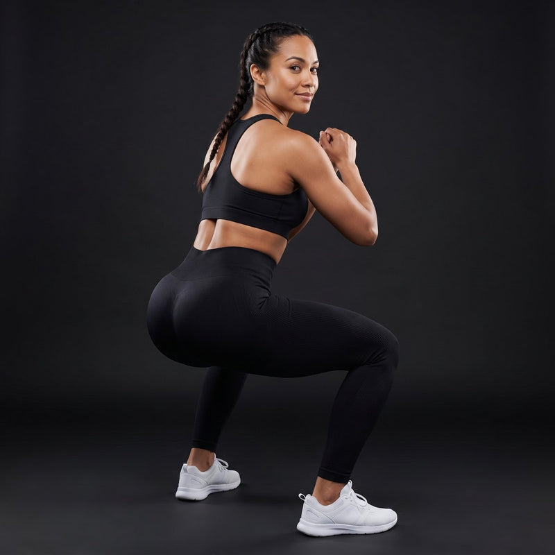Le legging porté en squat, opaque