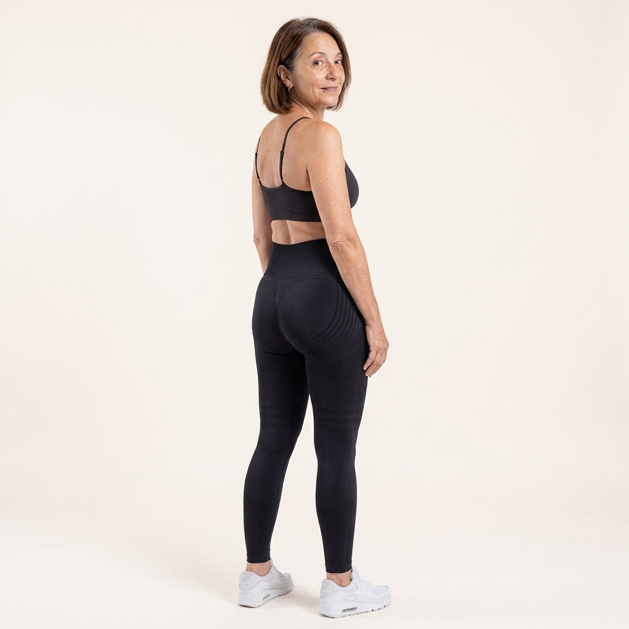 Le legging galbant de la ménopause vu de dos