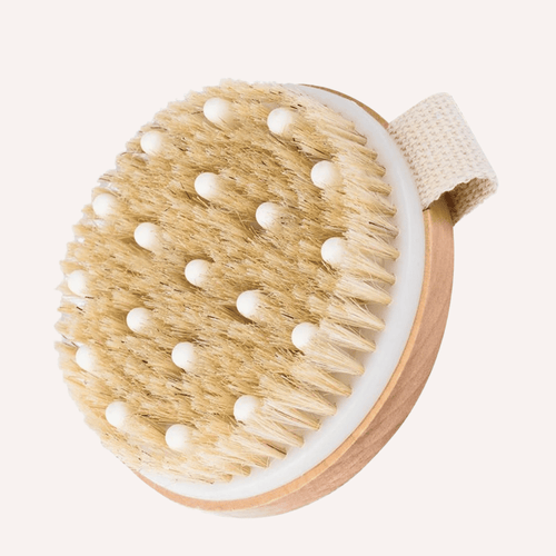 Brosse sculptante en bois à picots