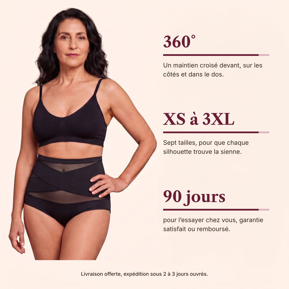 Koré Galbe portée, maintien 360°, tailles XS à 3XL, garantie 90 jours