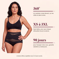 Koré Galbe portée, maintien 360°, tailles XS à 3XL, garantie 90 jours