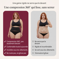 Comparatif : compression croisée 360° Koré Galbe vs gaine rigide