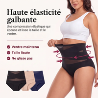 Haute élasticité galbante : maintien du bas-ventre et taille lissée