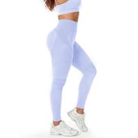 Legging sculptant 3D, coloris bleu lavande